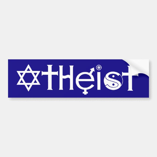 Ateistbildekal Bildekal (Framsidan)