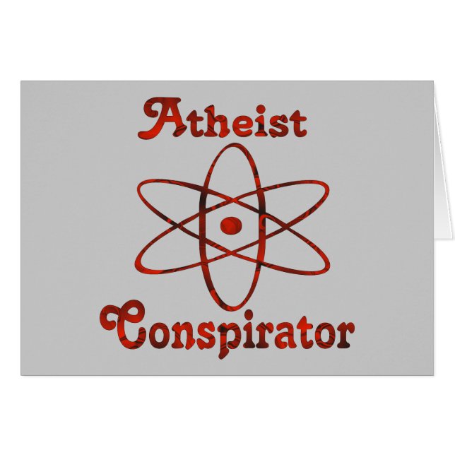 AteistConspirator Hälsningskort (Framsidan Horizontal)