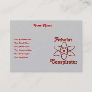 AteistConspirator Visitkort
