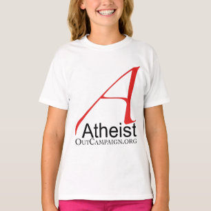 Ateisten ut delta i en kampanj t-shirt