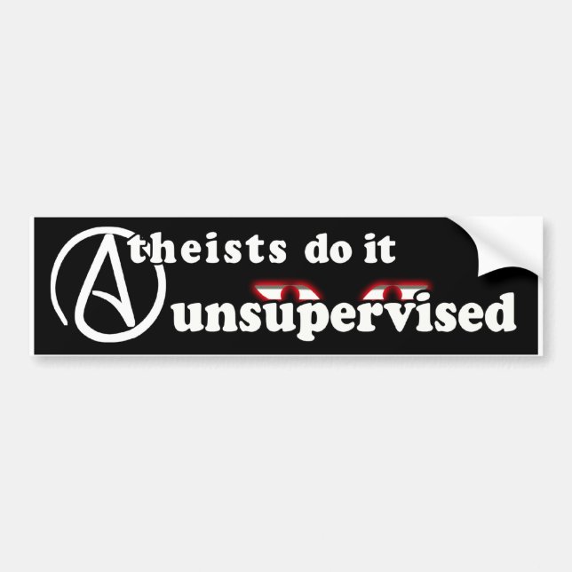 Ateister gör det den Unsupervised bildekalet Bildekal (Framsidan)