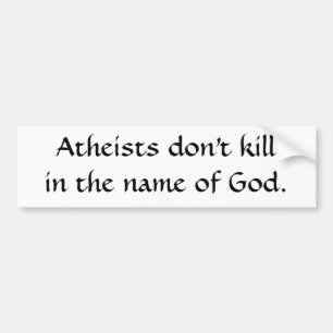 Ateister gör inte killinen namn av god.en bildekal