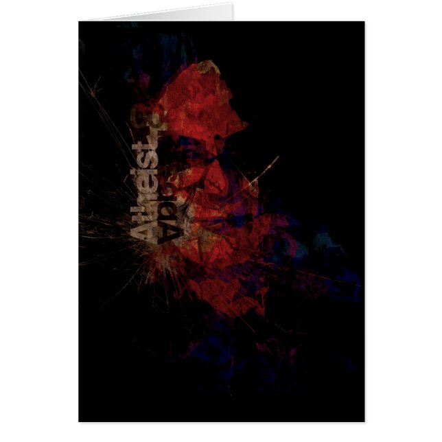 Ateisthjältar Richard Dawkins Hälsningskort (Framsidan)