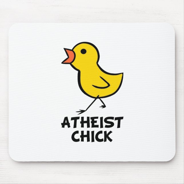 Ateistisk Chick Mousepad Musmatta (Framsidan)