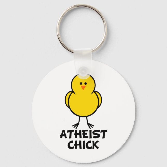 Ateistisk Chick Nyckelring (Framsida)