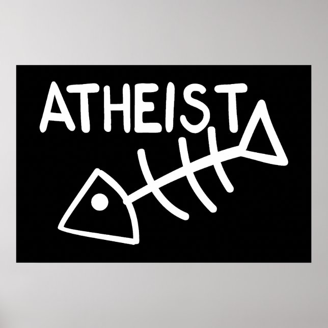 Ateistisk fisk poster (Framsidan)