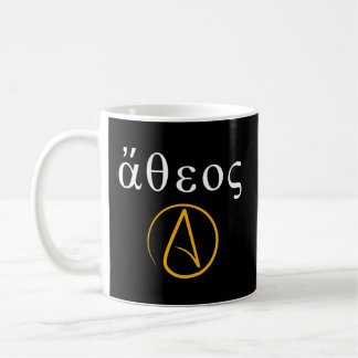 Ateistisk grekisk alfabet antireligionseism kaffemugg