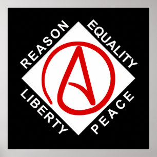 Ateistisk logotyp poster