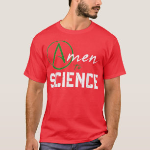 Ateistisk symbol - Amen to Science - ateism 100 T Shirt