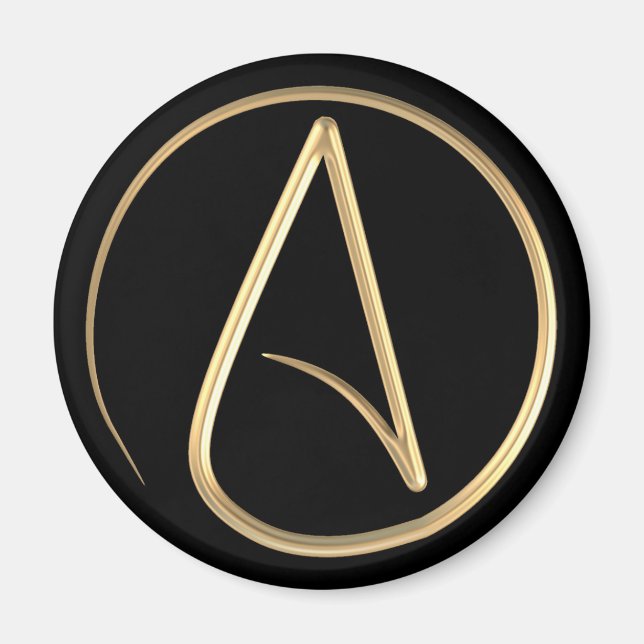 Ateistisk symbol magnet (Framsidan)