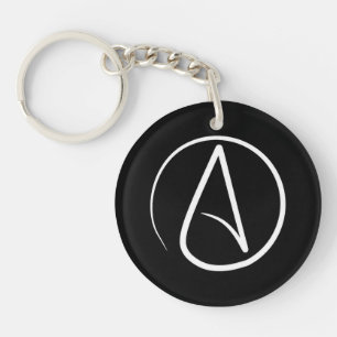 Ateistisk symbol: vit på svart