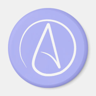 Ateistisk symbol: vit på ytterkanten magnet