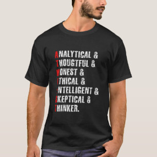 Ateistisk teism Religion Science Agnostic Skeptic T Shirt