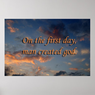 ateistiska moln poster