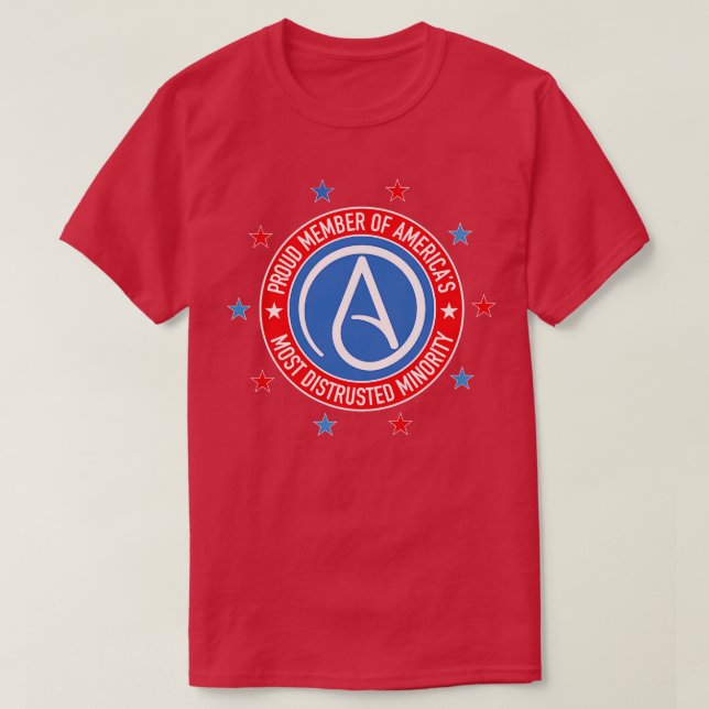 AteistMest missgynnad minoritet T Shirt (Design framsida)