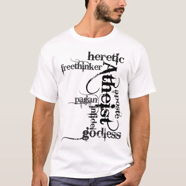 Ateistordmoln Tee Shirt (Framsida)
