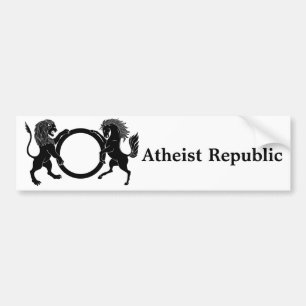 Ateistrepublik Bildekal