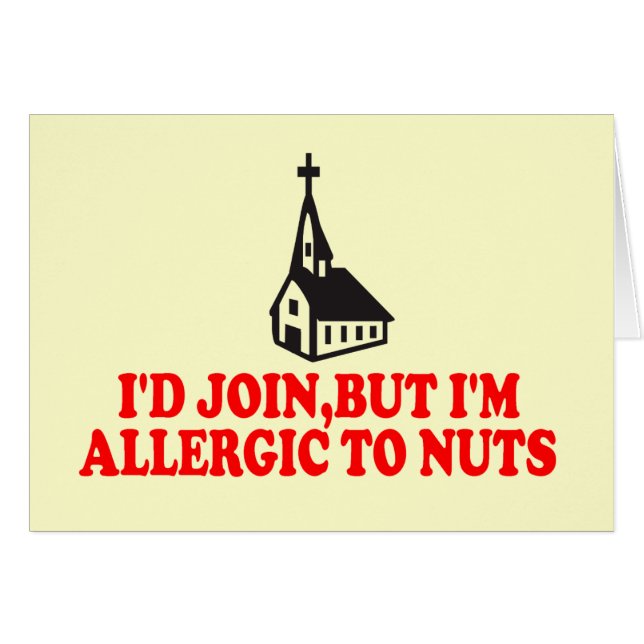 Ateistskämt Hälsningskort (Framsidan Horizontal)