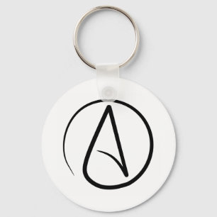 Ateistsymbol Keychain Nyckelring