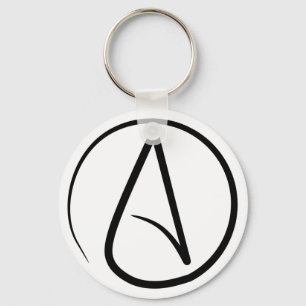 Ateistsymbol Keychain Nyckelring