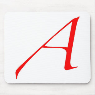 Ateistsymbol (rött A) Musmatta