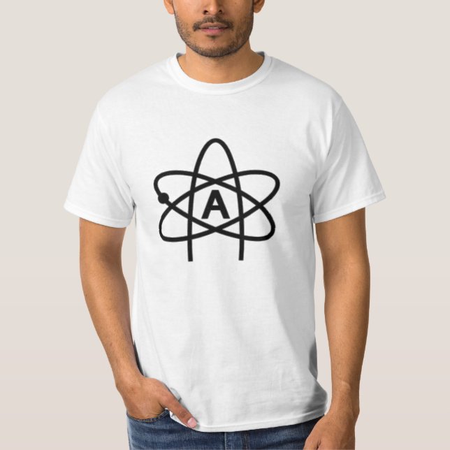 Ateistsymbol Tee Shirt (Framsida)