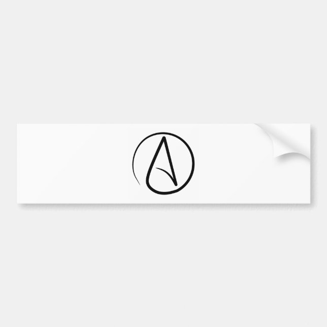 Ateistsymbolbildekal Bildekal (Framsidan)