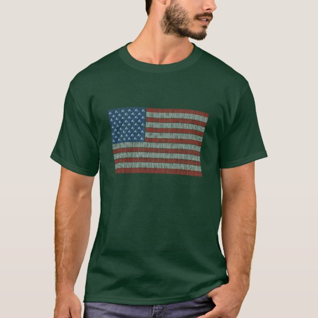 AteistUSA flagga T Shirt (Framsida)