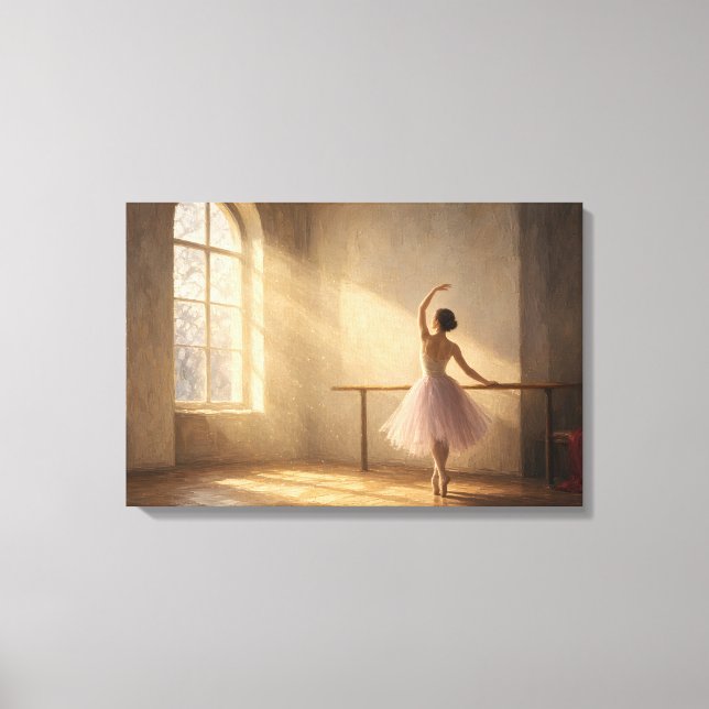 Ateljéfönstret Ballerina Canvastryck (Framsida)