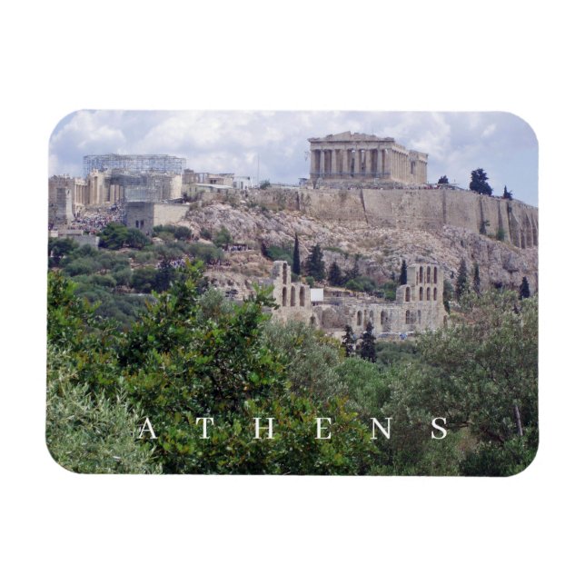 Aten Acropolis-vykylmagnet Magnet (Horisontell)