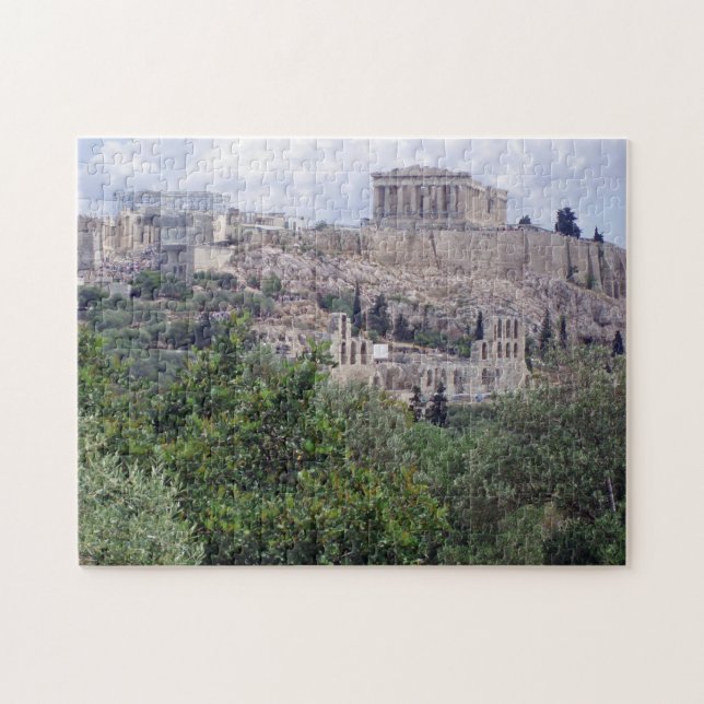 Aten Akropolis panoramasvypussel Pussel (Horisontell)