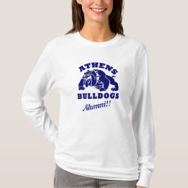 Aten Bullhund Alumni Kvinnors långärmad skjorta T Shirt