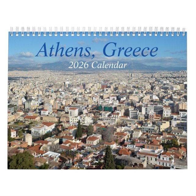 Aten Grekland 2026 Kalender (Omslag)