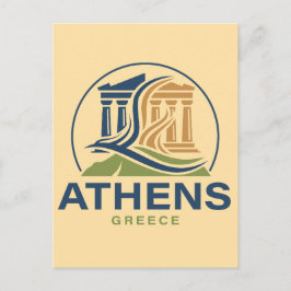 Atén Grekland Akropolis Parthenon Vykort