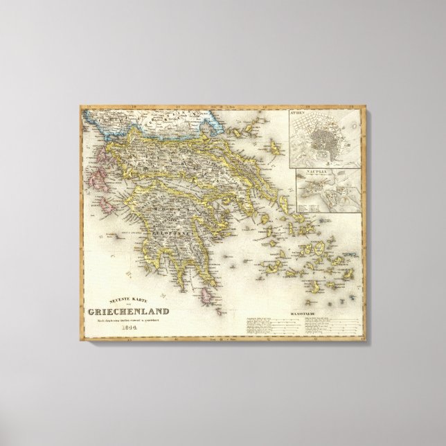 Aten, Grekland Canvastryck (Framsida)