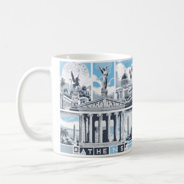 Aten Grekland Europa Kaffemugg (Vänster)