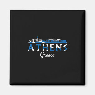 Atén Grekland Grekisk Destination Semester Resa Magnet