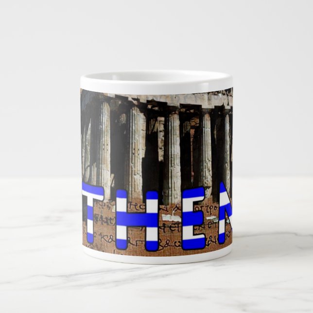 Aten Grekland Jumbo Mugg (Framsidan)