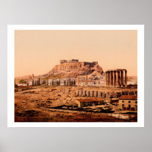 Aten Grekland Jupiter Temple Poster