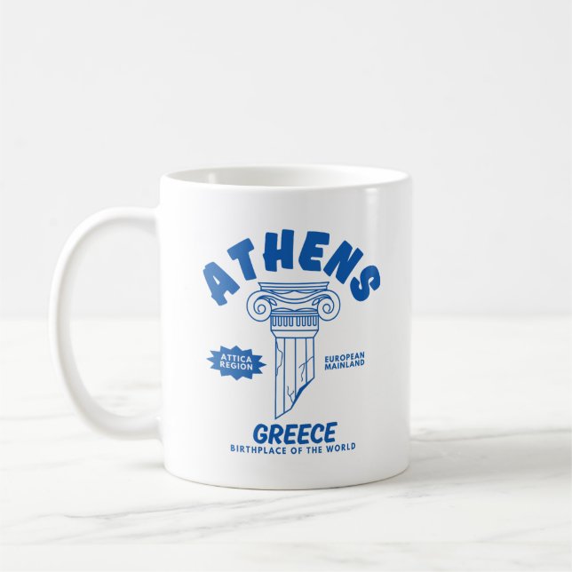 Aten Grekland Kaffemugg (Vänster)