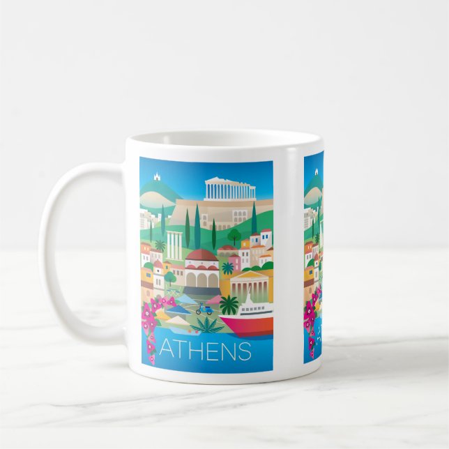 Aten, Grekland Mugg (Vänster)