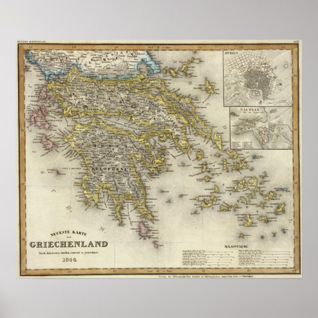 Aten, Grekland Poster (Framsidan)