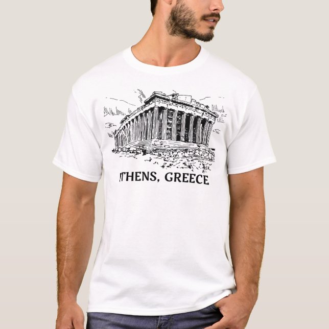 Aten Grekland T Shirt (Framsida)