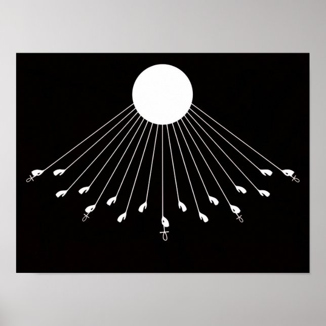 Aten Guds sanna symbolmur konst Poster (Framsidan)