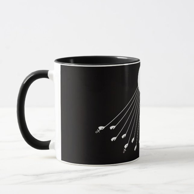 Aten Guds symbol kaffe mugg (Vänster)