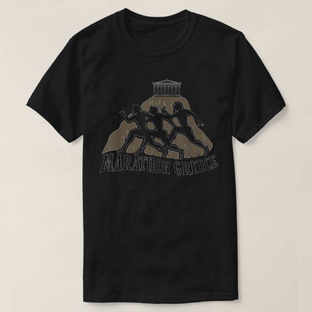 Aten Marathon Greece T Shirt (Design framsida)