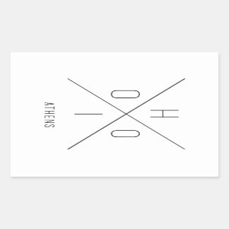 Aten Ohio Sticker Rektangulärt Klistermärke