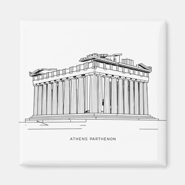 Aten Parthenon 2 Magnet (Framsidan)