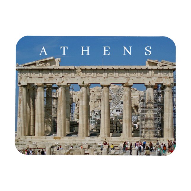 Aten Parthenon View-kylskåp Magnet (Horisontell)