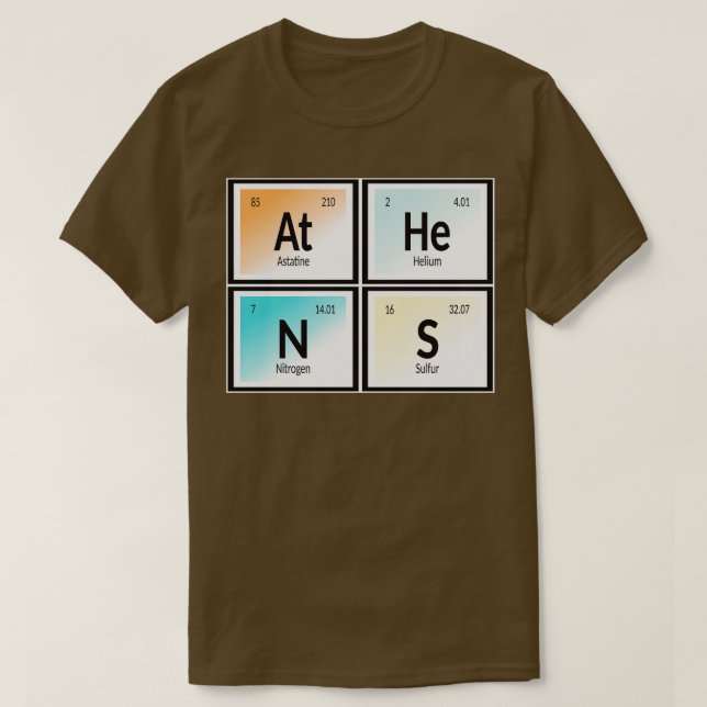 Aten Periodiska Bord T Shirt (Design framsida)